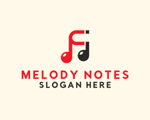 Music Note Magnet logo design