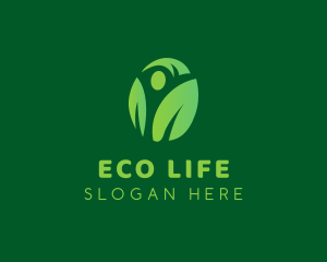 Eco Leaf Farm logo design