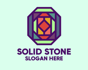 Colorful Stained Glass logo design