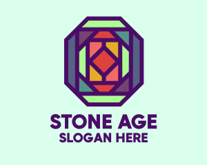 Colorful Stained Glass logo design