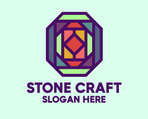 Colorful Stained Glass logo design