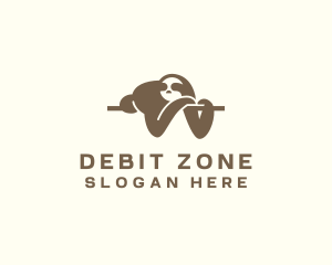 Sleeping Sloth Wildlife logo design