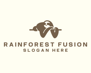 Sleeping Sloth Wildlife logo