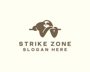 Sleeping Sloth Wildlife logo design