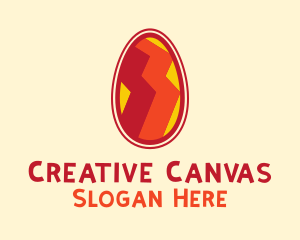 Artsy Zigzag Egg logo design