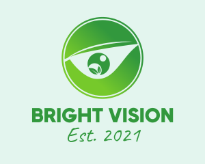 Green Eye Emblem  logo design