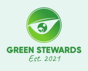 Green Eye Emblem  logo design