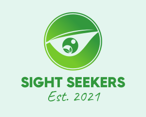 Green Eye Emblem  logo design