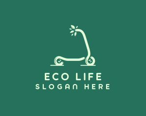 Eco Leaf Scooter logo design