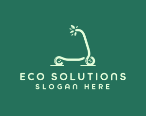 Eco Leaf Scooter logo design