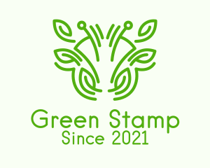 Green Cow Plant  logo design