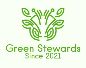 Green Cow Plant  logo design