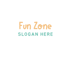 Playful Cute Wordmark logo design