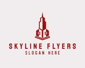 Real Estate Skyscraper Building logo design