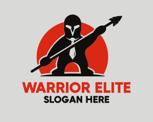 Necktie Warrior Spear logo design