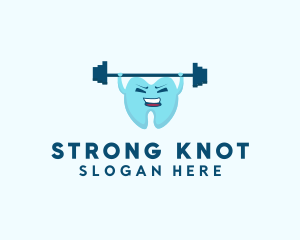 Strong Tooth Weightlifting logo design