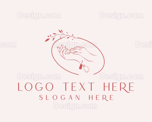 Manicure Nail Polish Logo