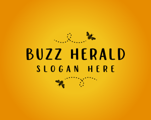 Buzzing Honey Bee logo design