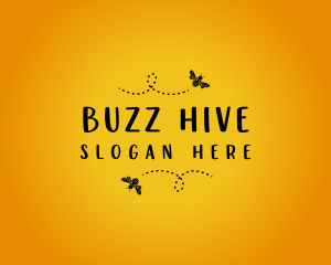 Buzzing Honey Bee logo design