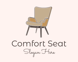 Brown Chair Furniture logo design