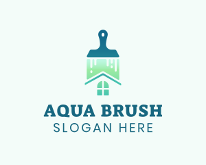 House Clean Brush logo design