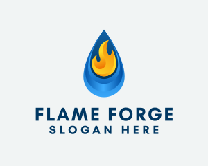 Petrol Flame Fuel logo design