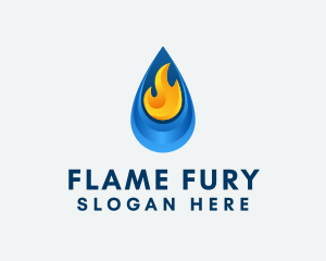 Petrol Flame Fuel logo design