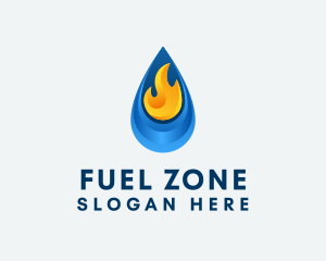 Petrol Flame Fuel logo design