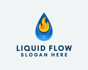 Petrol Flame Fuel logo design