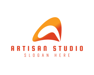 Studio Business Letter A logo design