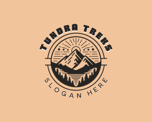 Outdoor Mountain Hiking logo design