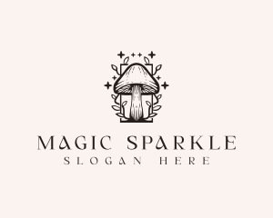 Stars Magic Mushroom logo design