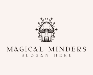 Stars Magic Mushroom logo design