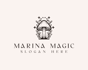 Stars Magic Mushroom logo design