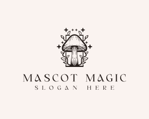 Stars Magic Mushroom logo design