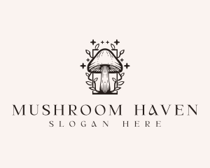 Stars Magic Mushroom logo design