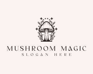 Stars Magic Mushroom logo design