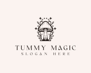 Stars Magic Mushroom logo design