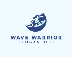 Female Surfer Surfboard  logo