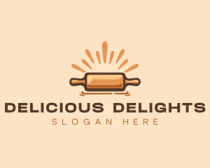 Baking Rolling Pin logo design