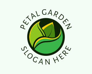 Organic Herbal Leaf  logo design