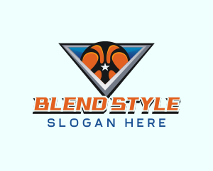  Basketball Sports League Logo