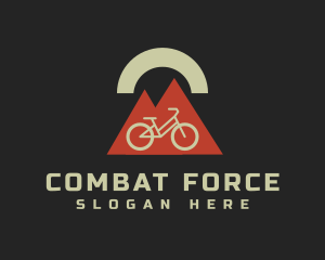 Geometric Mountain Bicycle logo