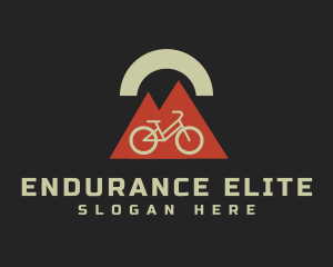 Geometric Mountain Bicycle logo