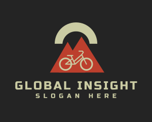 Geometric Mountain Bicycle logo