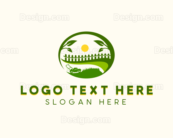 Lawn Backyard Fencing Logo