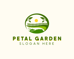 Lawn Backyard Fencing logo design