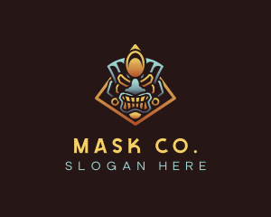 Ancient Tribal Mask logo