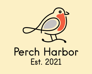 Perched Wild Robin  logo