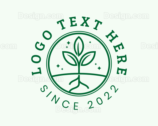 Agriculture Seedling Gardening Logo